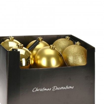 Bola Natal Dourada 14CM