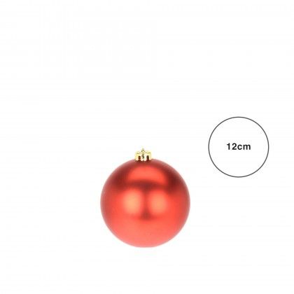 Bola Natal Vermelho 12CM