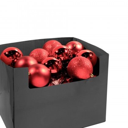 Bola Natal Vermelho 12CM