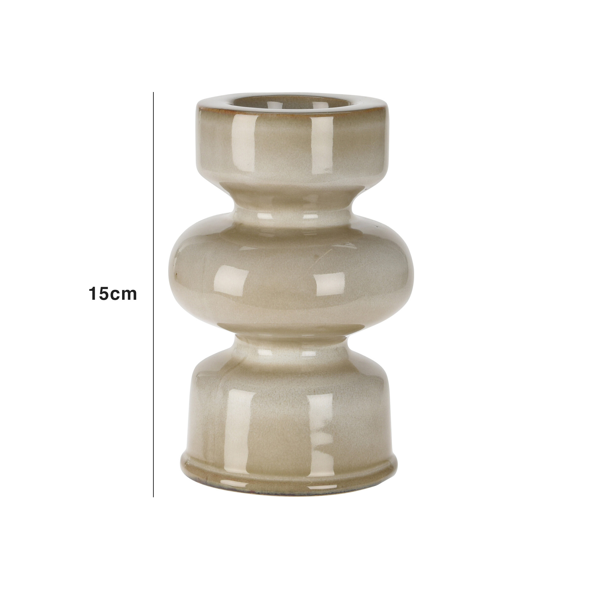 Castiçal Bege 15CM