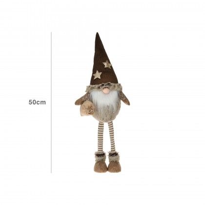 Figura Gnomo Castanho 15X50CM