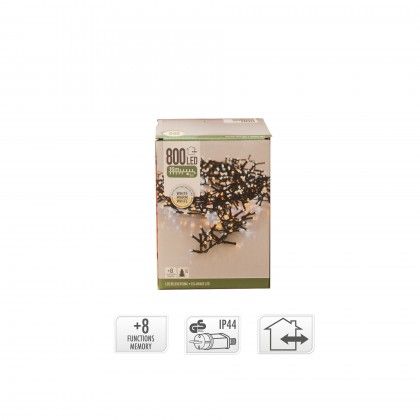 Grinalda 800 Leds Luz Quente e Fria 16M Grinalda 800 Leds Luz Quente e Fria 16M