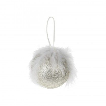 Bola Natal Plumas 8CM