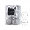 Bola Natal Prateada 6CM Pack 12