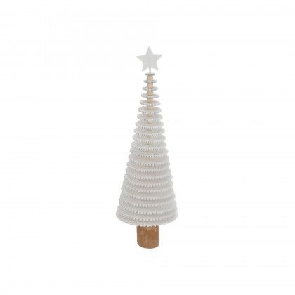 rvore Natal Madeira Branca 40CM