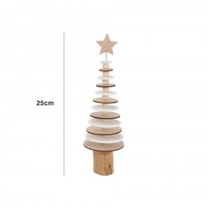 rvore Natal Madeira 25CM