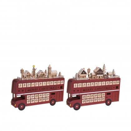 Autocarro Advento Led Vermelho 45X34CM