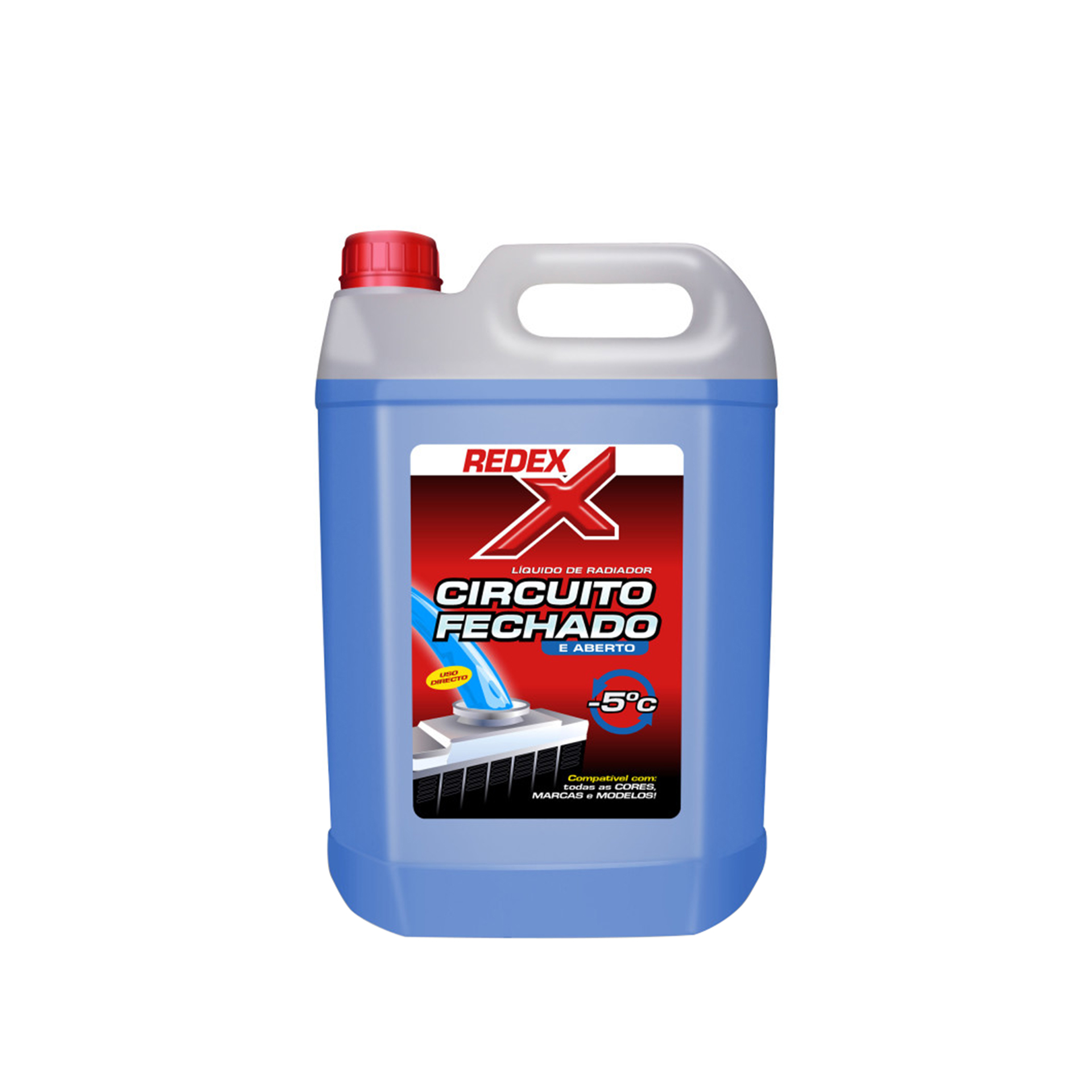 Líquido Radiador Redex Circuito Fechado 5000ml Azul