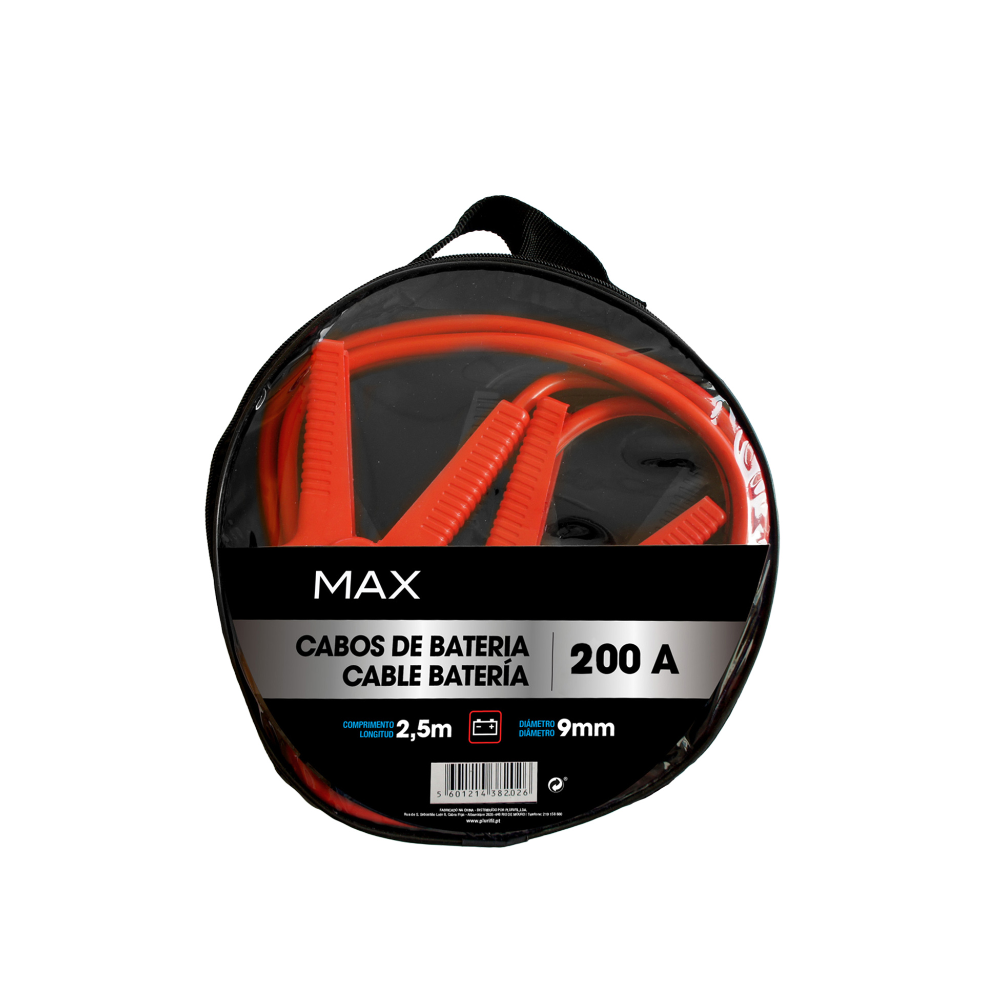 Cabos Bateria Max 200Amp 2.5m