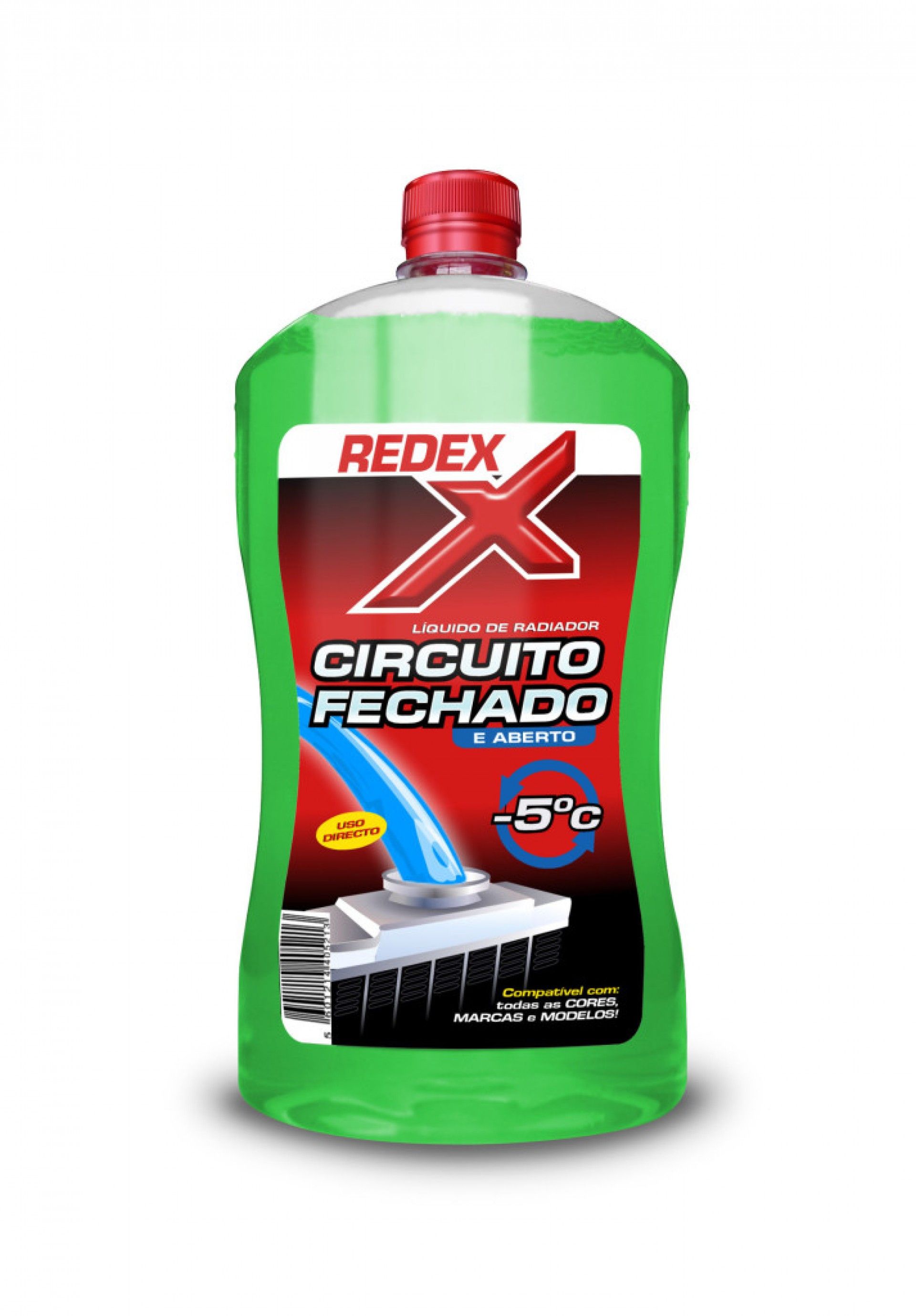 Líquido Radiador Redex Circuito Fechado 1000ml Verde