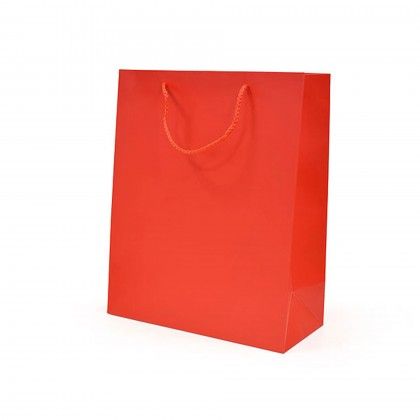 Saco Papel Asa Cordão 31X12X42cm Vermelho Saco Papel Asa Cordão 31X12X42cm Vermelho