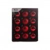 Bola Natal Vermelha 6CM Pack 12