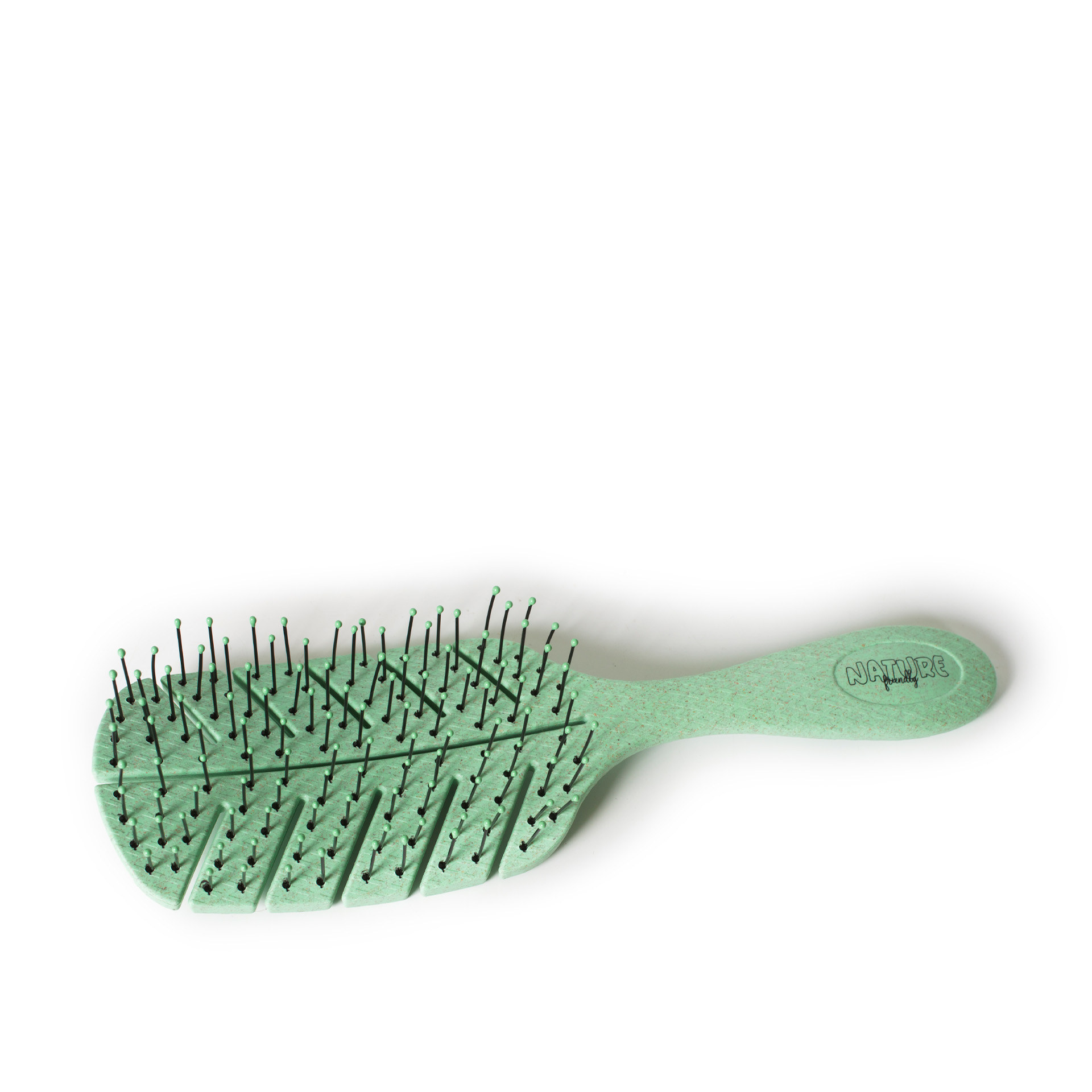 Escova Cabelo Ecológica Verde 21.5X7cm
