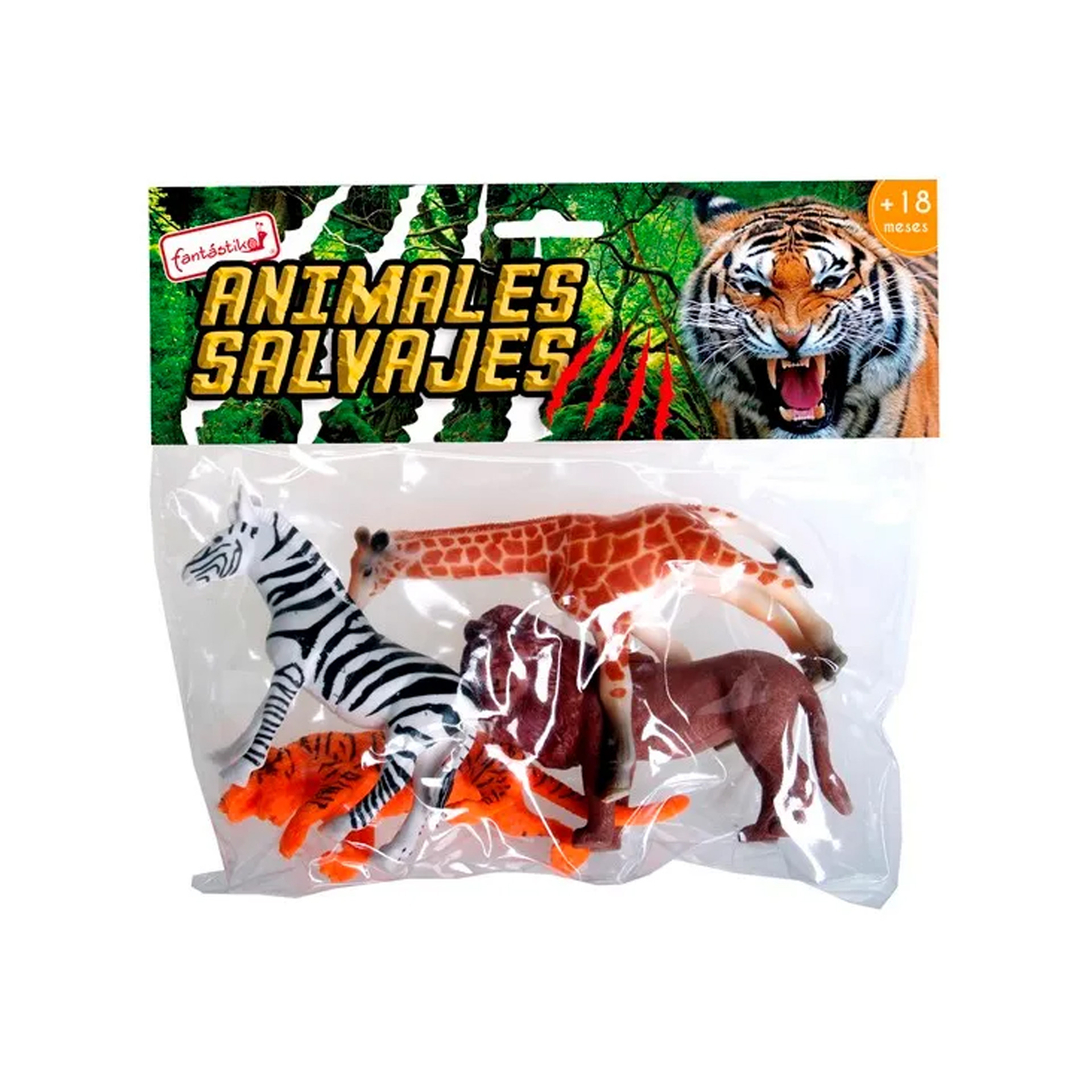 Animais Selvagens 11CM Pack 4