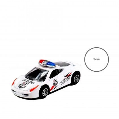 Carro Polícia Metal 9CM Carro Polícia Metal 9CM