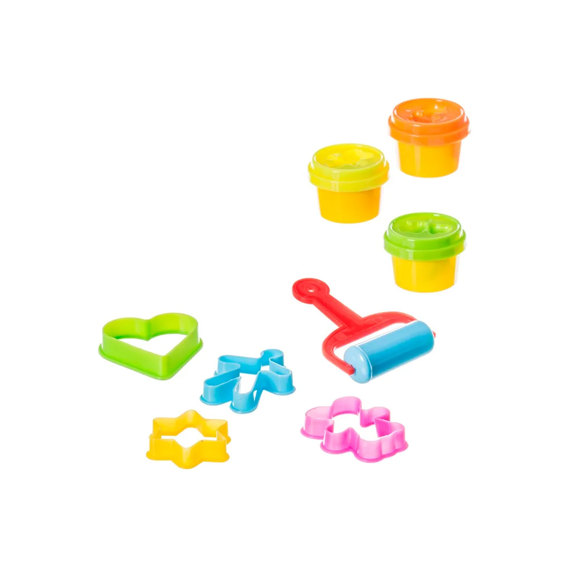 Conjunto 3 Plasticinas Com Acessórios