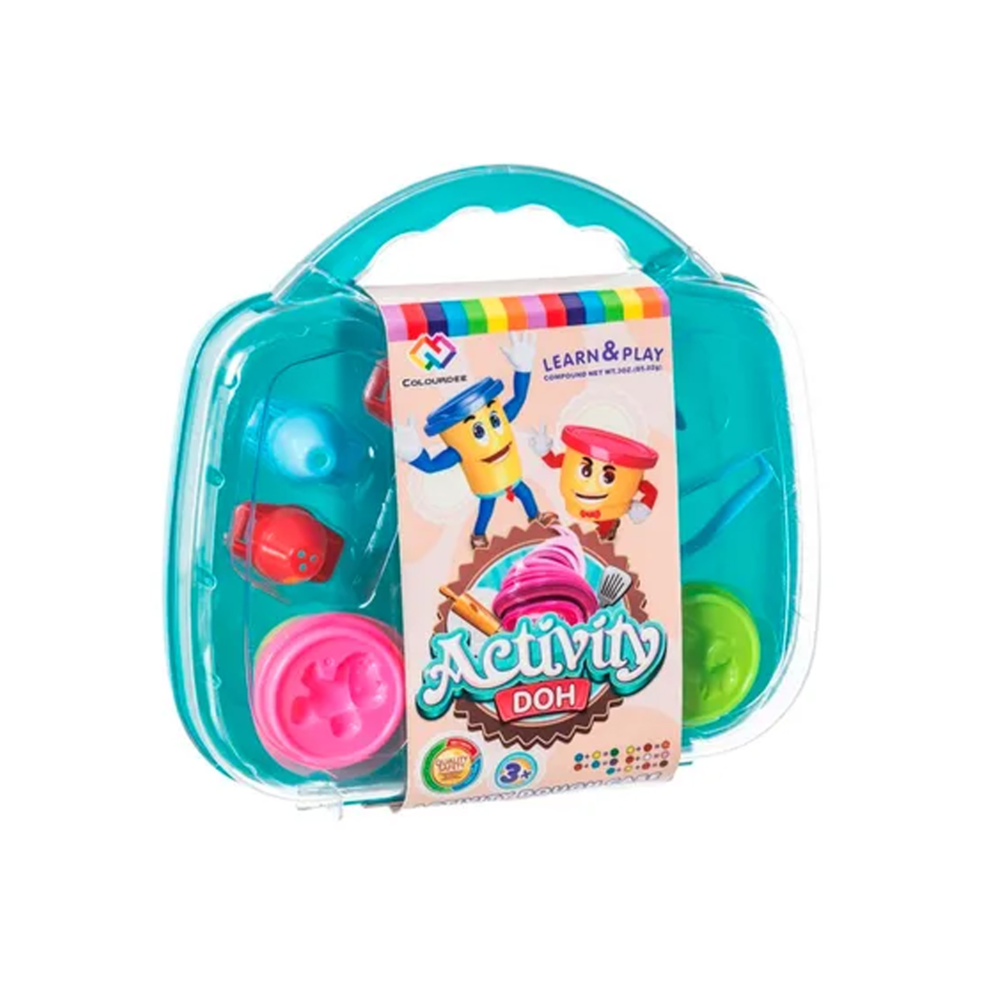 Conjunto 3 Plasticinas Com Acessórios