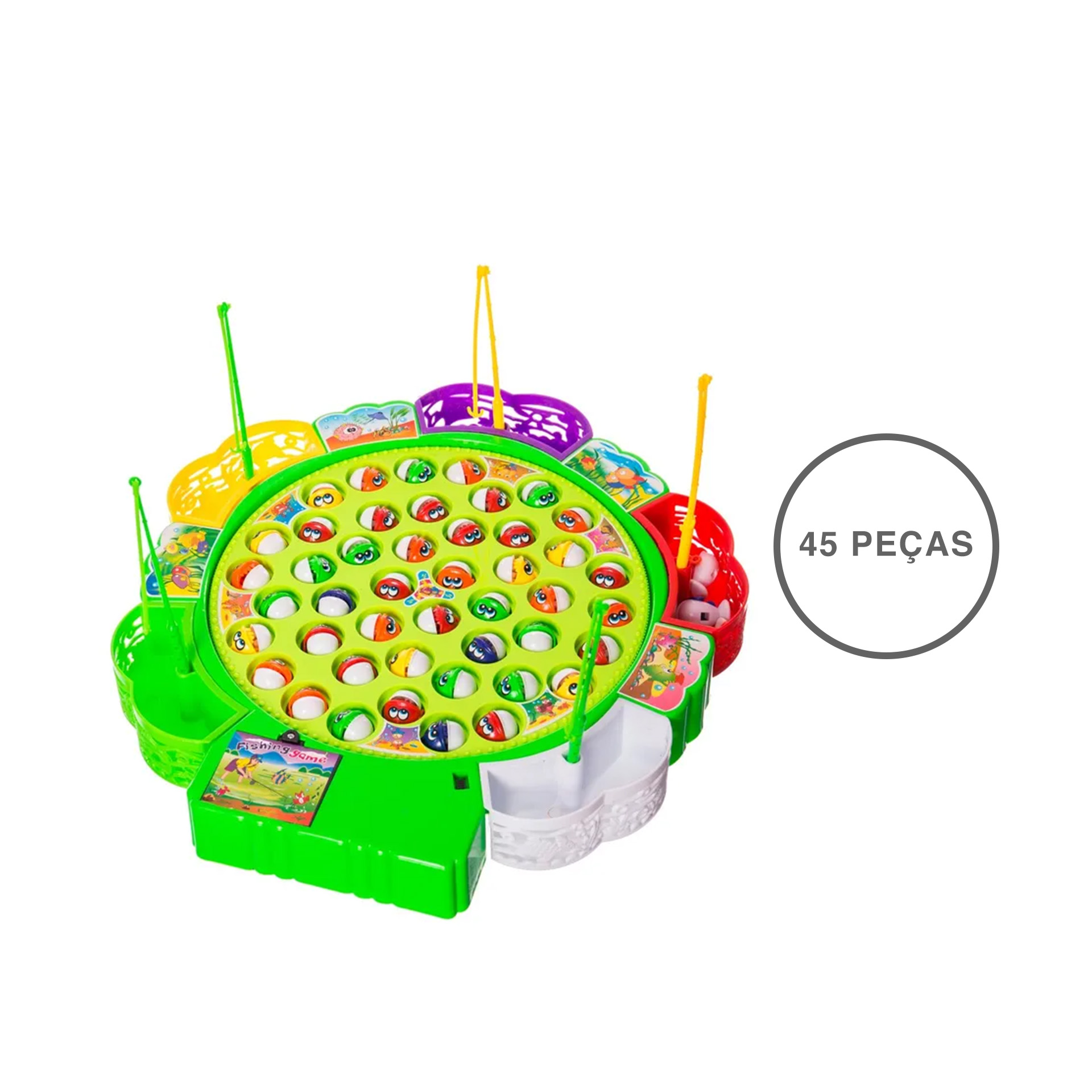 Jogo Pesca Elétrico 45 Peças