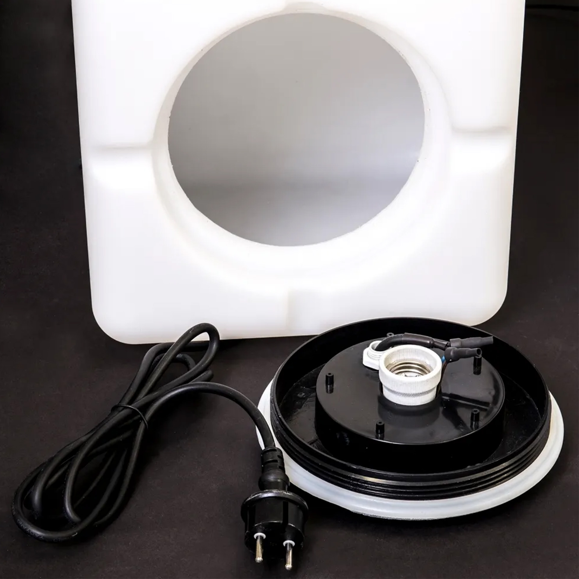 Cubo Decorativo Com Luz Branco 45X45X45CM