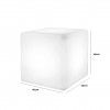 Cubo Decorativo Com Luz Branco 45X45X45CM