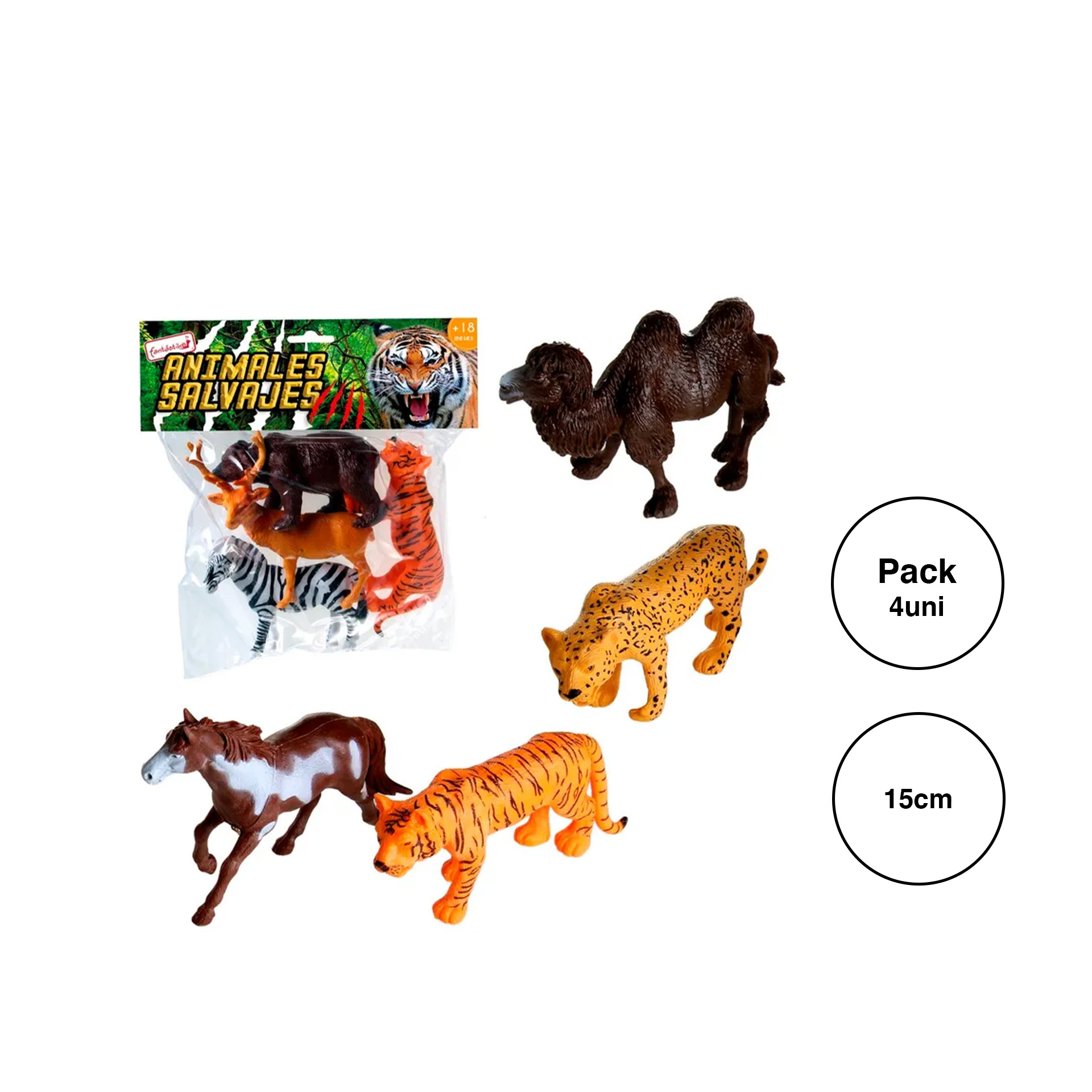 Animal Selva 15CM Pack 4