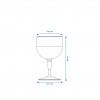 Copo Gin Lux Policarbonato Transparente 600ML