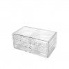 Organizador Cosméticos Plástico Incolor 23.8X15.3X10cm Organizador Cosméticos Plástico Incolor 23.8X15.3X10cm