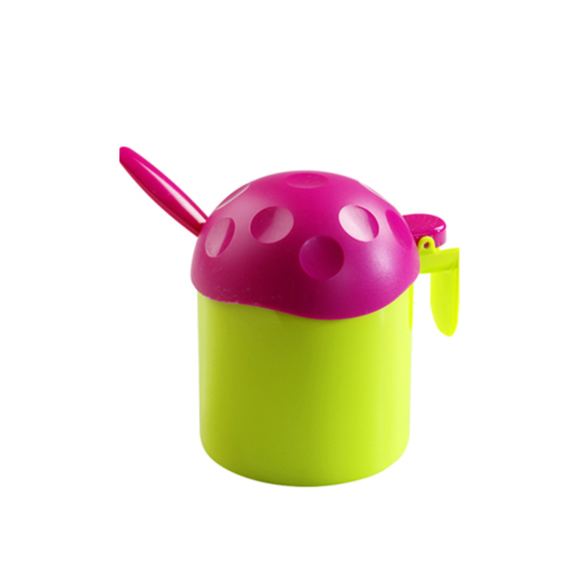 Açucareiro Plástico com Colher Redondo Multicor 400ml 9X11cm