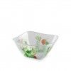 Saladeira Plstico Tokyo Quadrada Incolor 500ml 13.5X13.5X6cm