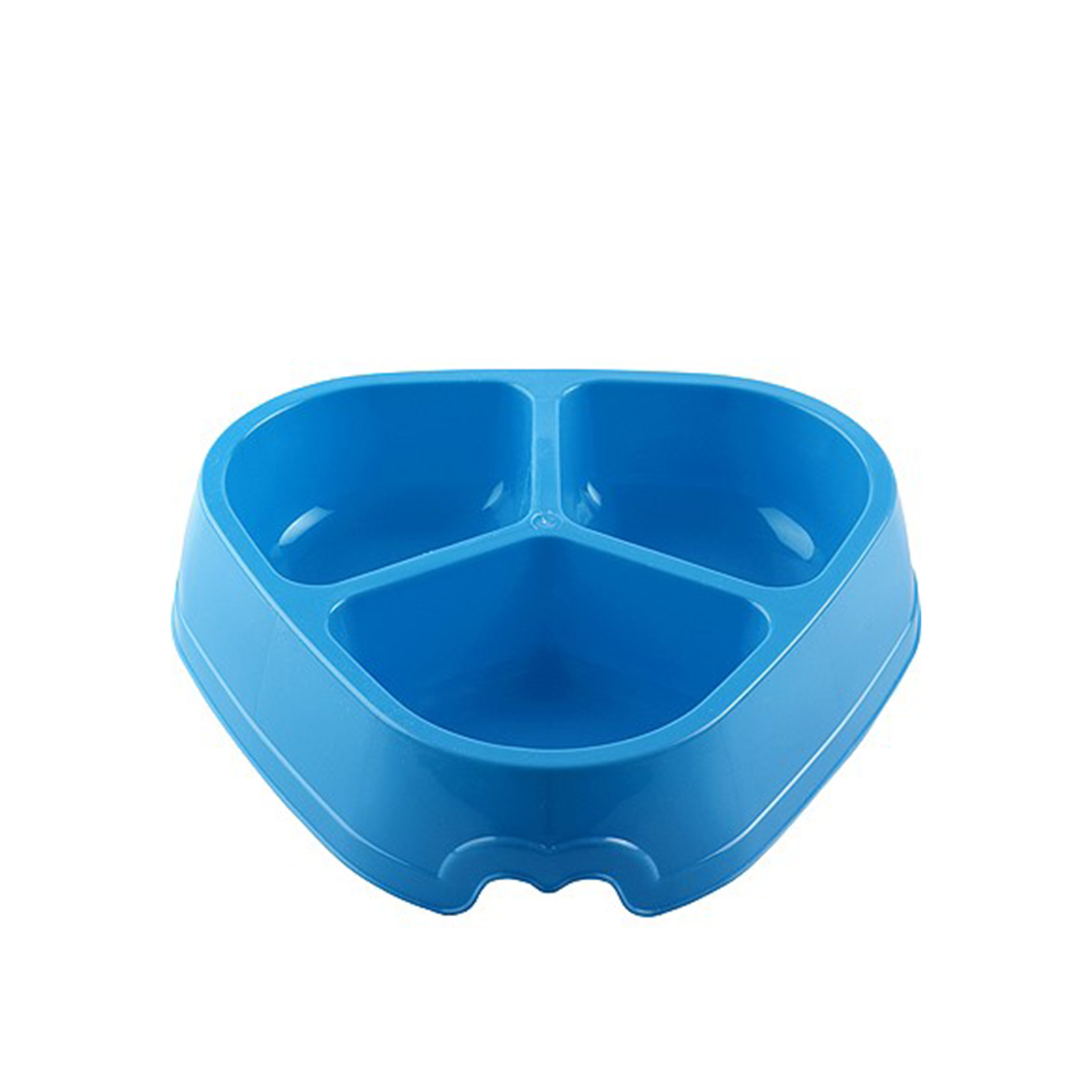 Comedouro Plástico Cocker Triplo Azul 1.8l 30X29X6.5cm