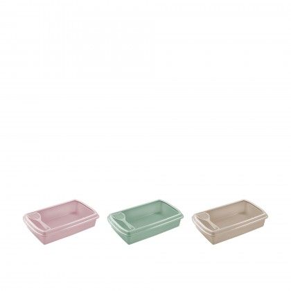 Caixa Higinica com P Plstico Cor Pastel 8000ml 48X29X11cm