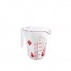 Jarro Medidor Plstico Viena Luxe com Asa Incolor 300ml 8X10cm