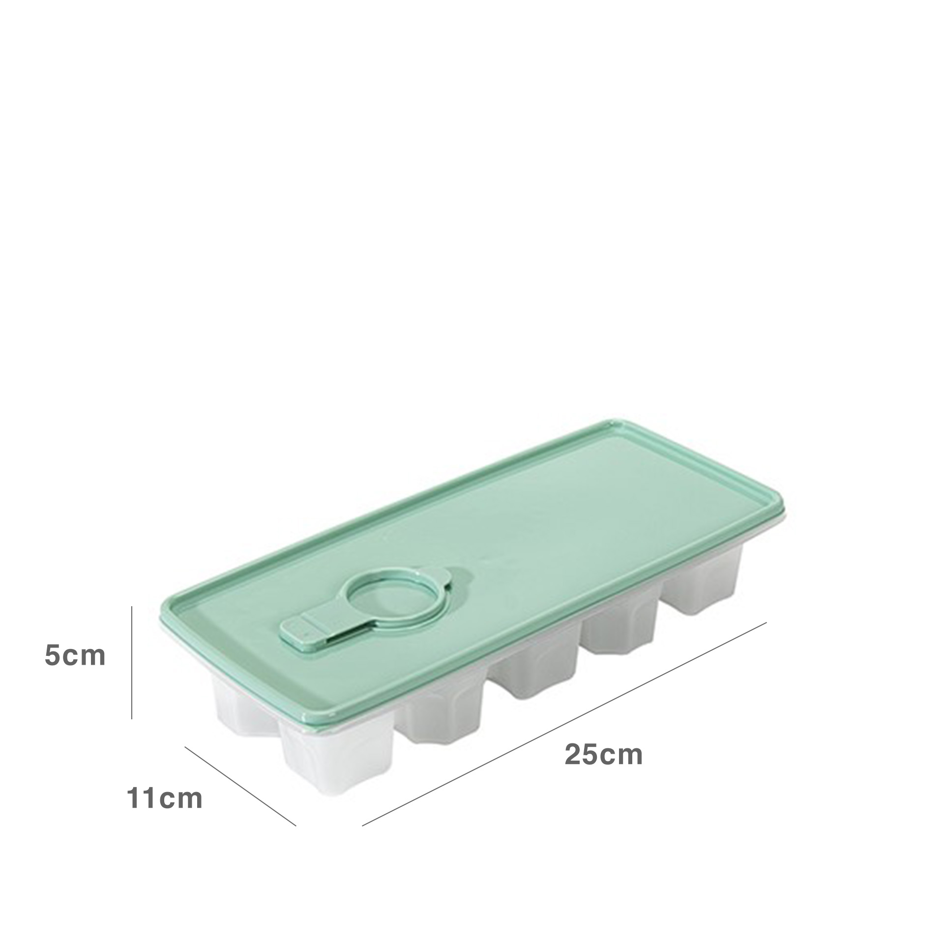 Cuvete Gelo com Tampa Plástico Multicor 25X11X5cm