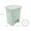 Balde Lixo com Pedal Plstico Multicor 6000ml 22.7X20.5X28.5cm