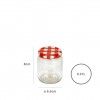 Caixa Hermtica Hega Vichy Vermelho 210ml 6.5X8cm