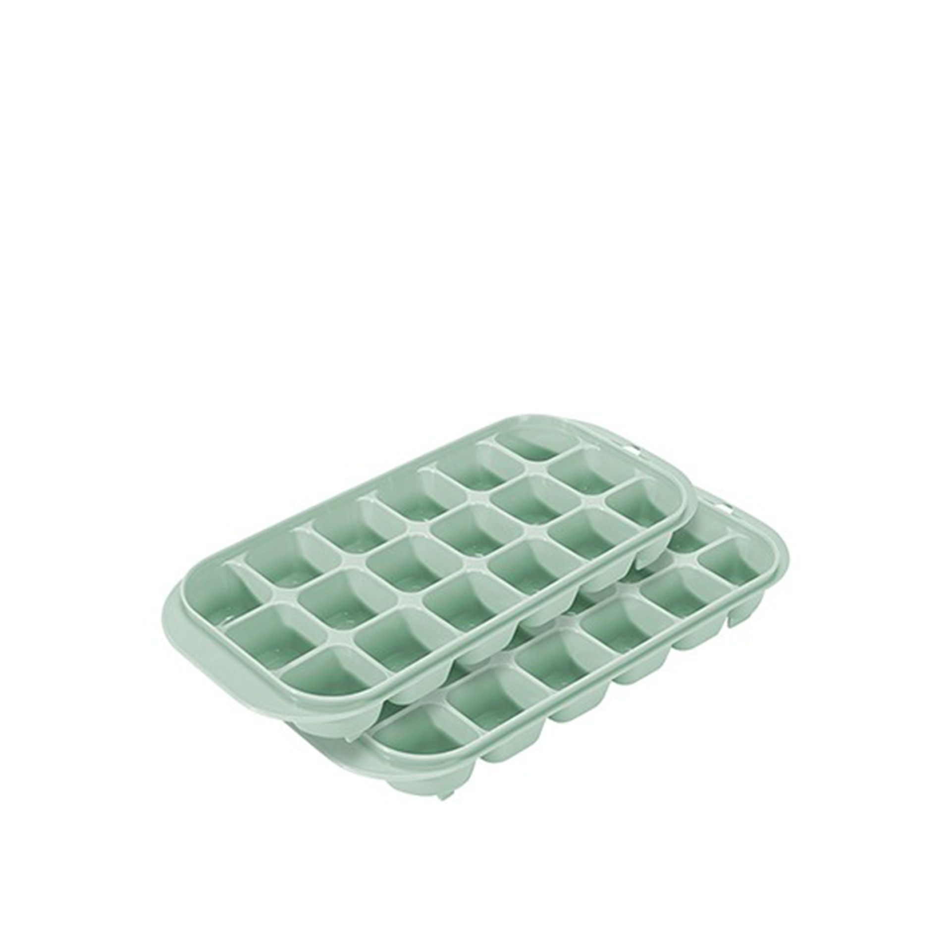 Cuvete Gelo Plástico Verde 26X11.5X4cm Pack 2