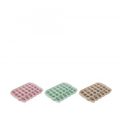 Cuvete Gelo Plstico Verde  26X11.5X4cm Pack 2