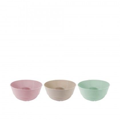 Bacia Plstico Luxe Redondo Multicor 1000ml 15X8cm