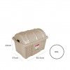 Baú Arrumos Plástico Bege 60l 65.5X47X44cm Baú Arrumos Plástico Bege 60l 65.5X47X44cm