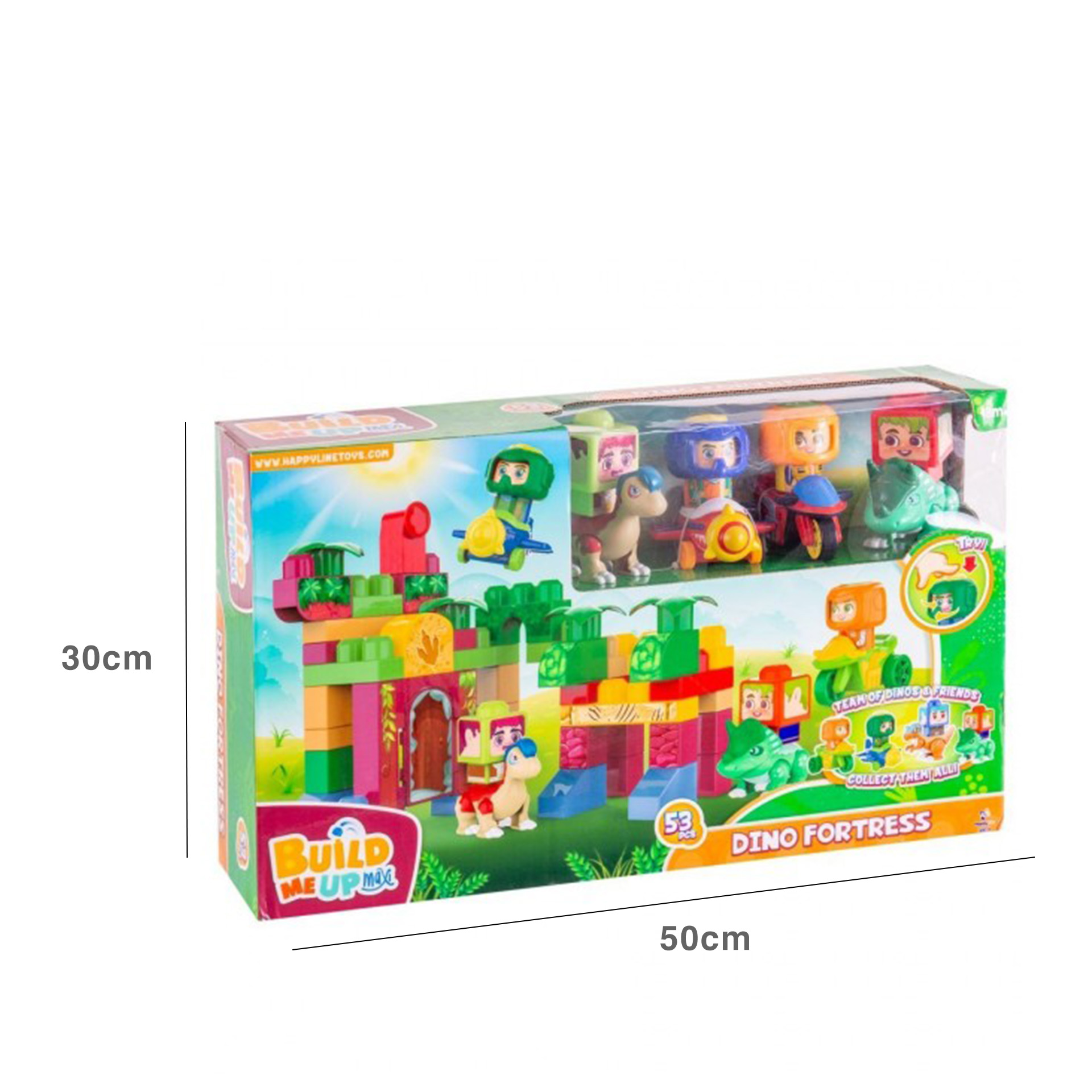 Blocos Construção 53 Peças 50X12X30CM