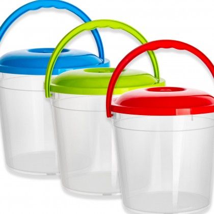 Balde Plástico Codil Popcorn com Tampa e Asa Redondo 1250ml 14.2X15cm Balde Plástico Codil Popcorn com Tampa e Asa Redondo 1250ml 14.2X15cm