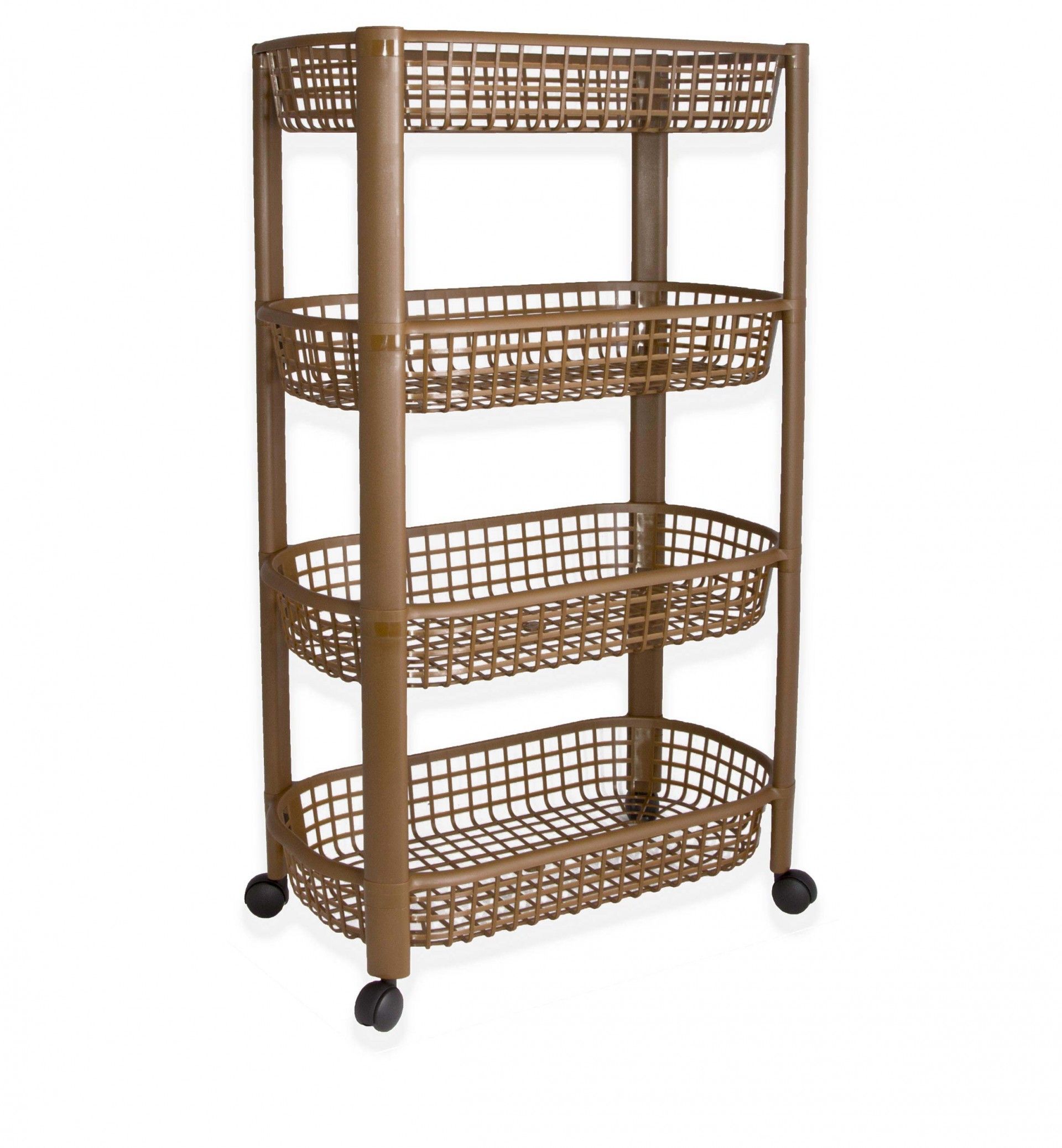Carrinho Multifunções Codil Beclassic com 4 Cestos 46.5X26X78.8cm