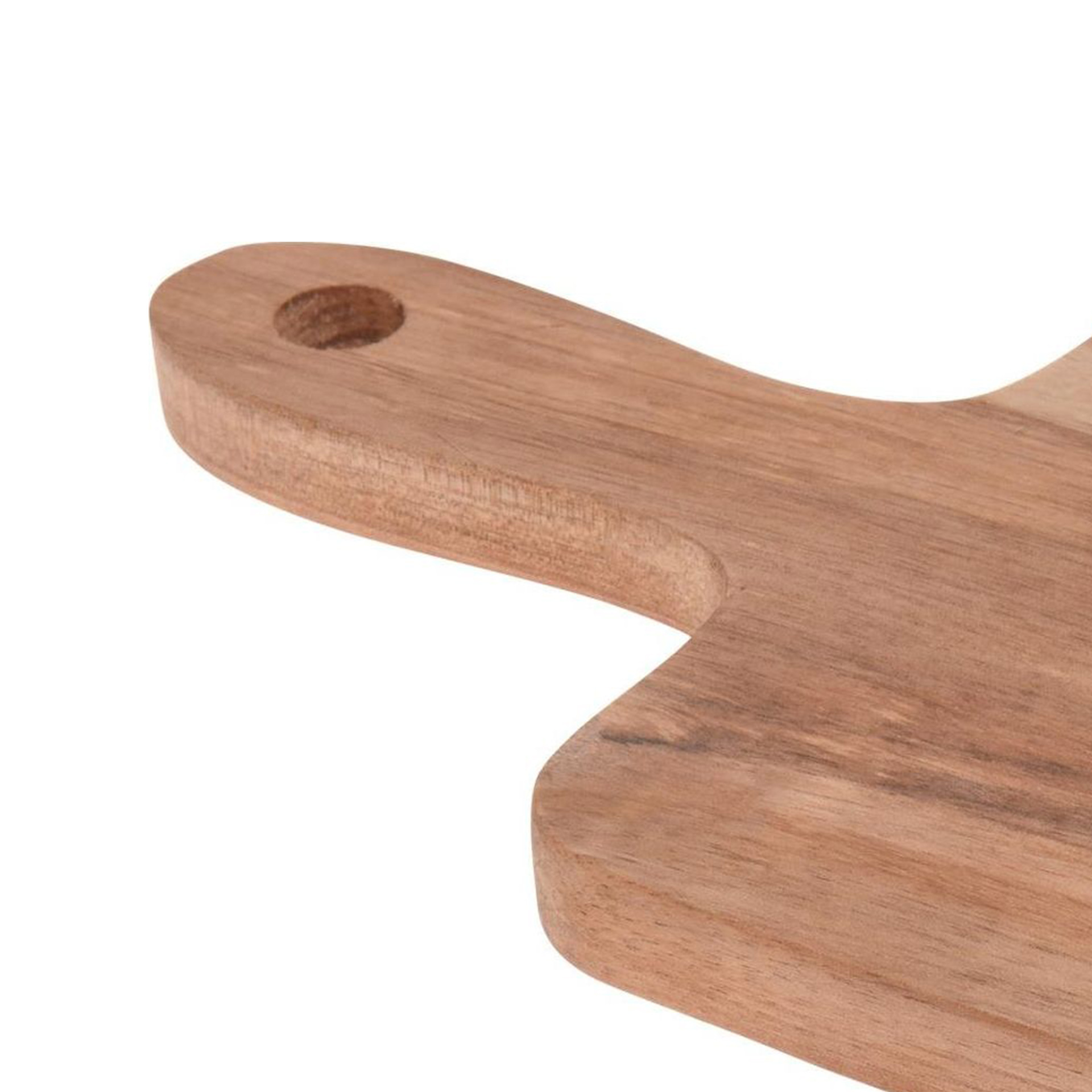 Tábua Queijo Madeira Com 3 Facas 43X16CM