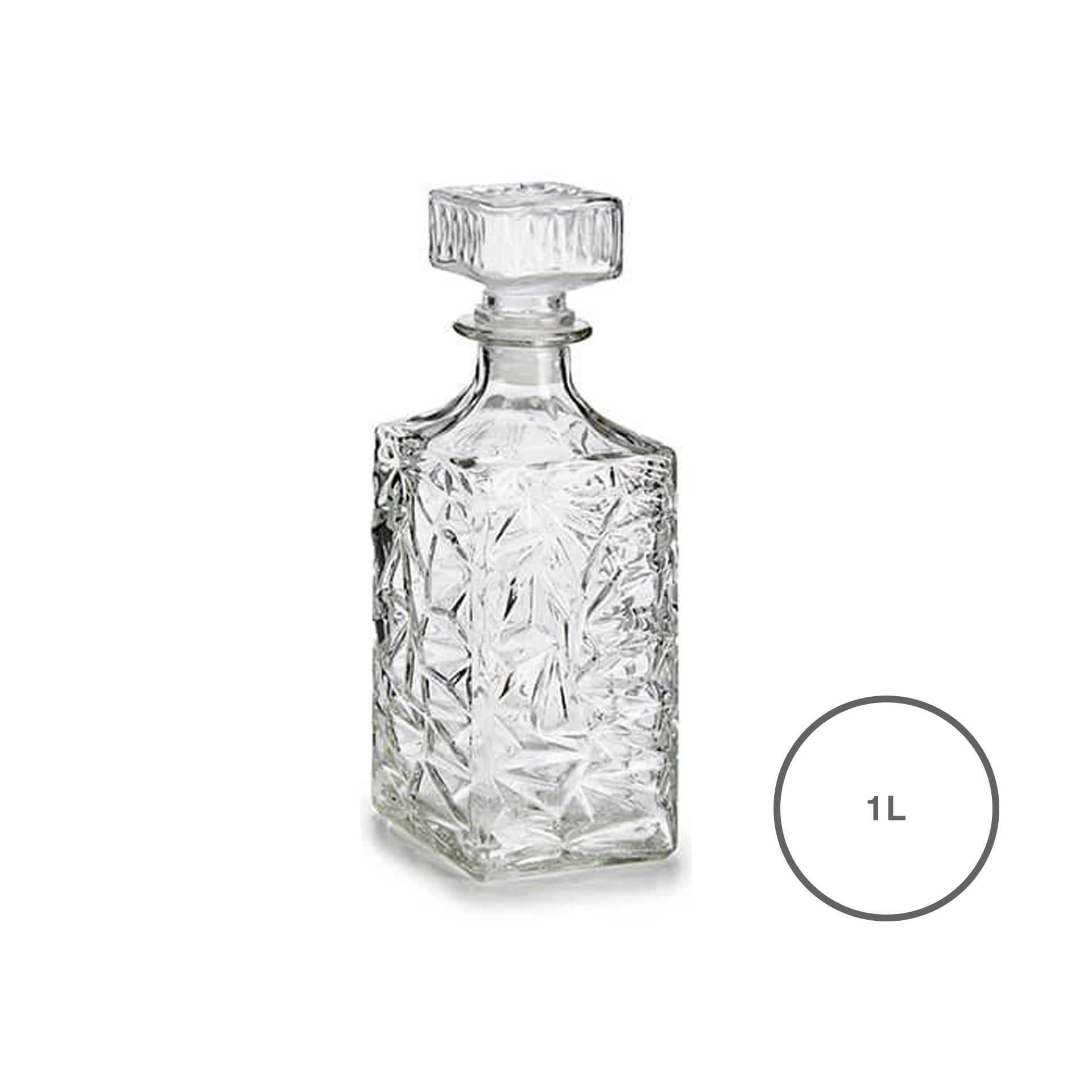 Garrafa Licor Cristal 1000ml 24.5cm