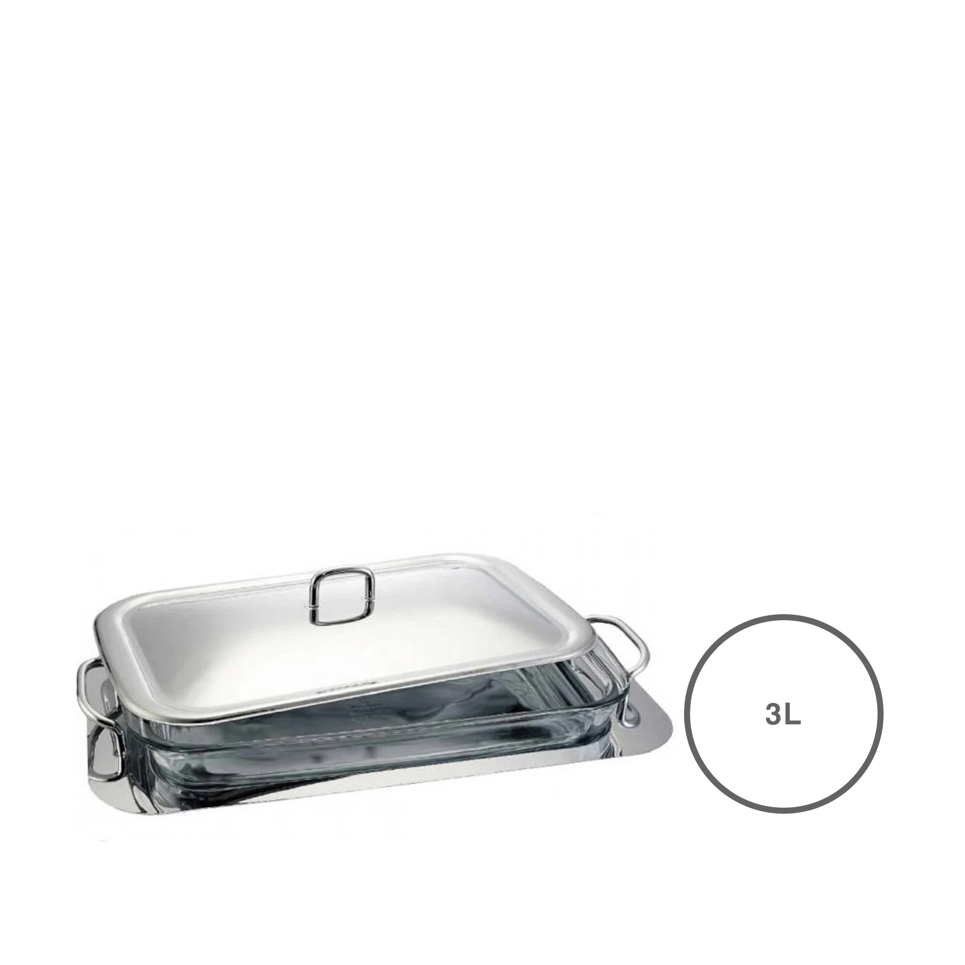 Assadeira inox com tampa 300ml