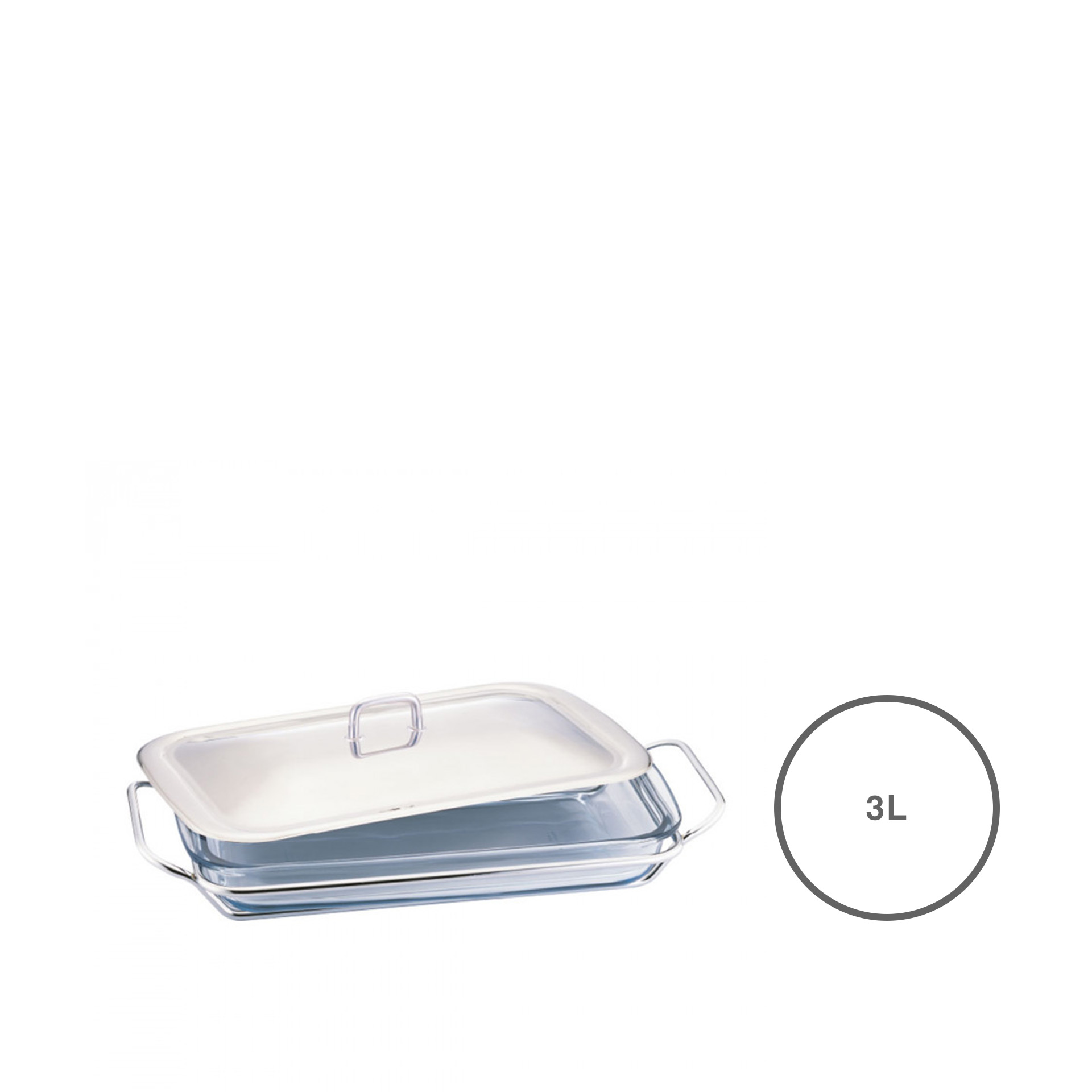 Assadeira Retangular 300ml com tampa