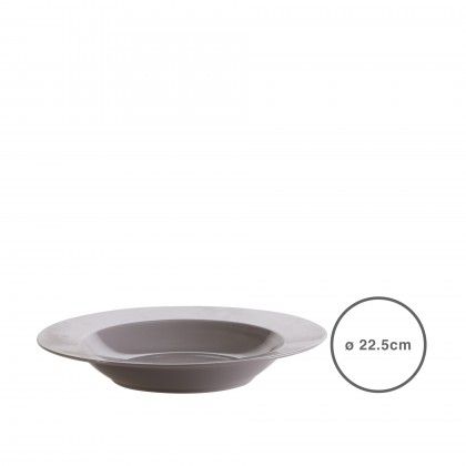 Prato Sopa Cinza 22.5CM