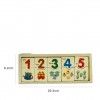 Brinquedo Madeira Nmeros 20.3X8.2X1.3CM