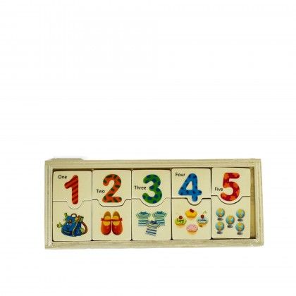 Brinquedo Madeira Nmeros 20.3X8.2X1.3CM