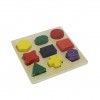 Brinquedo Madeira Formas 12.4X12.4X1.4CM